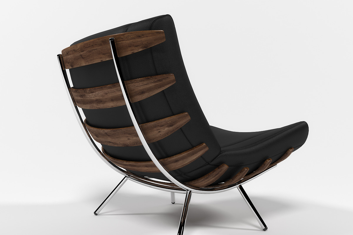 1801 Lounge chair, a Furniture 3D Model by inDahouze (Photo 3 of 8)