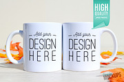 11oz Mug Mockup - 2 Sided, a Cups & Container Mockup by Simply Mockups (Thumbnail 1 of 2)