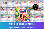 ADHD Parent Planner | Family Routine, a Stationery Template by Mustafiz (Thumbnail 1 of 4)