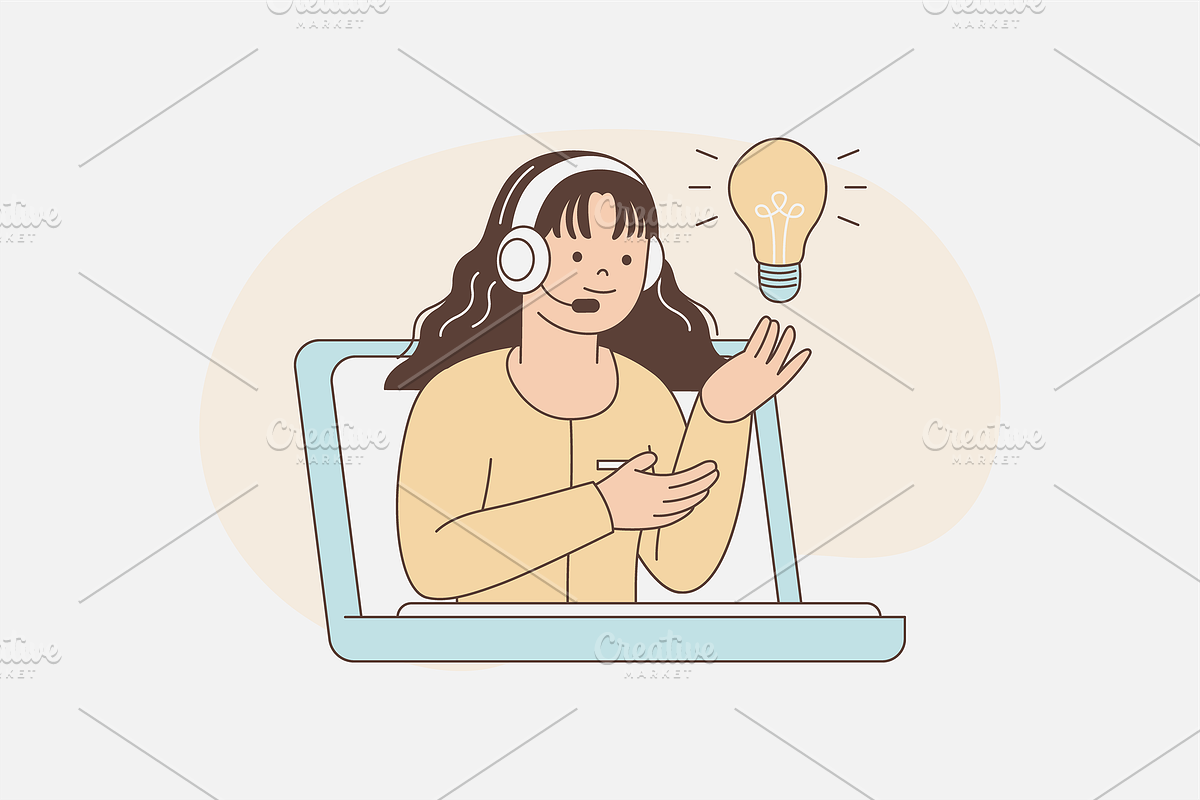 Customer Service Illustration, an Object Graphic by Jump Studio (Photo 12 of 12)