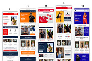 Mailchimp Email Template Bundle, an Email Template by QuickArtisan (Thumbnail 4 of 10)
