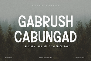 Gabrush Cabungad - Brush Font, a Sans Serif Font by Iqsiart Studio