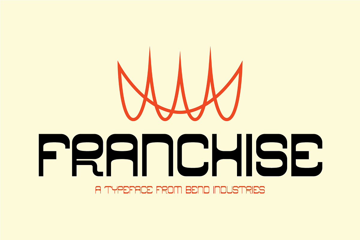Franchise Typeface, a Sans Serif Font by Bend Industries (Photo 1 of 3)