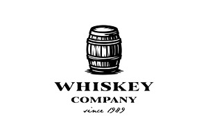 Old Beer Whiskey Barrel Brewery Logo, a Branding & Logo Template by funpixel