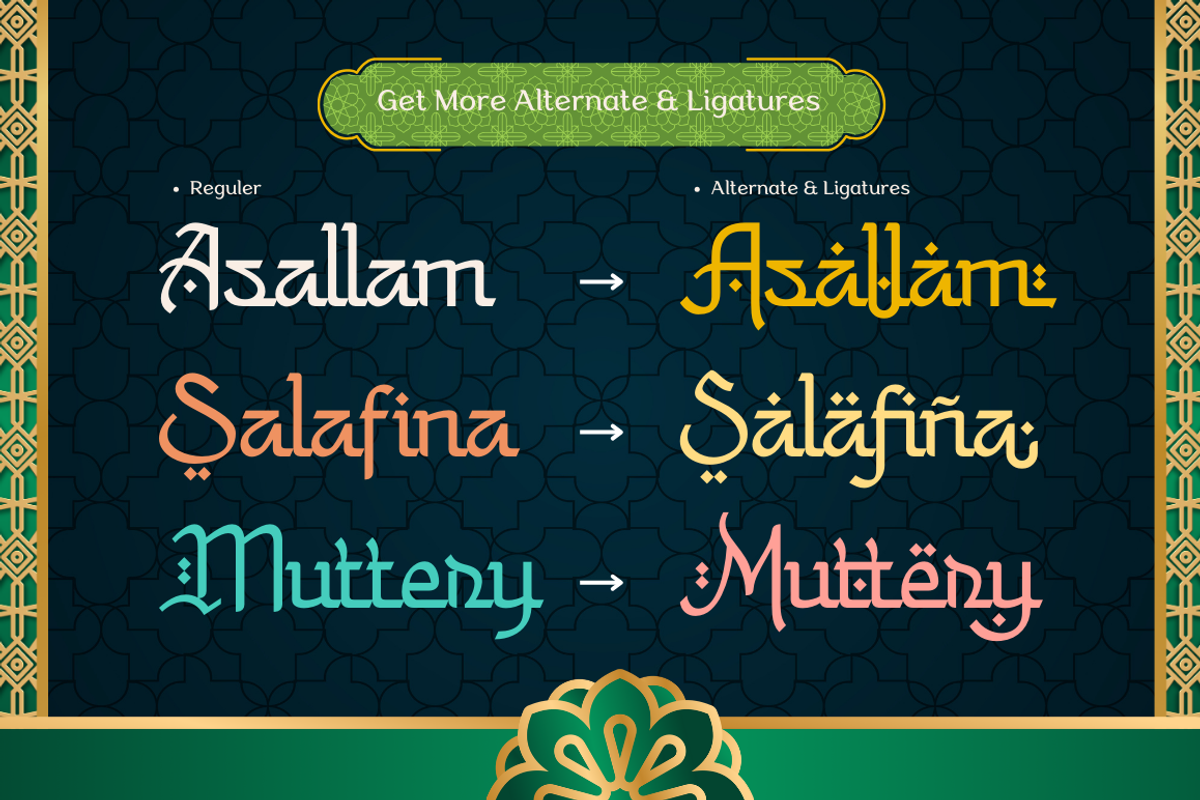 Hilal Ramadhan, a Script Font by Sronstudio (Photo 2 of 16)