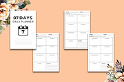 07 Days Daily Planner, a Stationery Template by Hurairagraphics (Thumbnail 2 of 4)