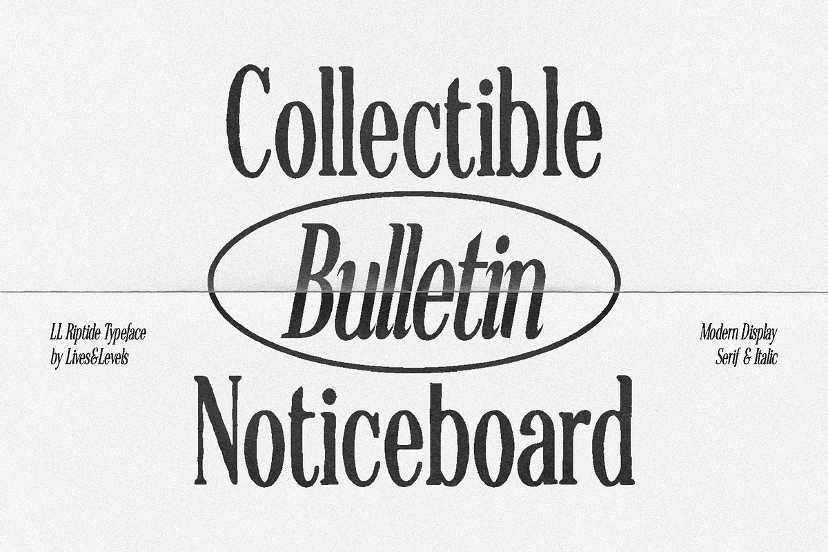 LL Riptide Retro Serif Font, a Serif Font by Lives And Levels (Photo 1 of 13)