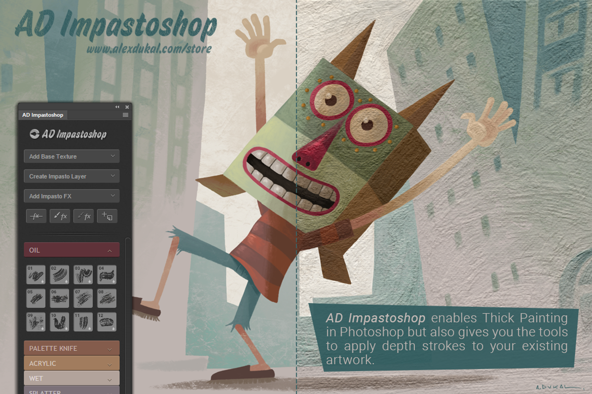 AD Impastoshop - Thick Paint Machine, a Plug-in Add-On by Alex Dukal (Photo 9 of 9)