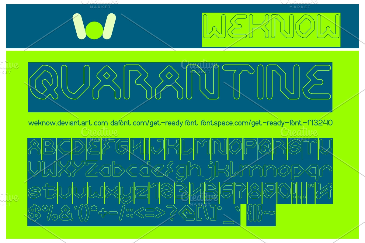 get ready font preview 5