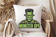 Camo Monster Halloween Sublimation, an Illustration by DreamCafeArt (Thumbnail 6 of 6)