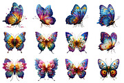 Watercolor Spring Butterfly Clipart, an Illustration by Dream Creation (Thumbnail 4 of 5)