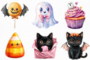 Cute Halloween Sublimation Clipart, an Illustration by Craft Nest (Thumbnail 4 of 6)