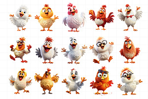 Funny Chicken Clipart