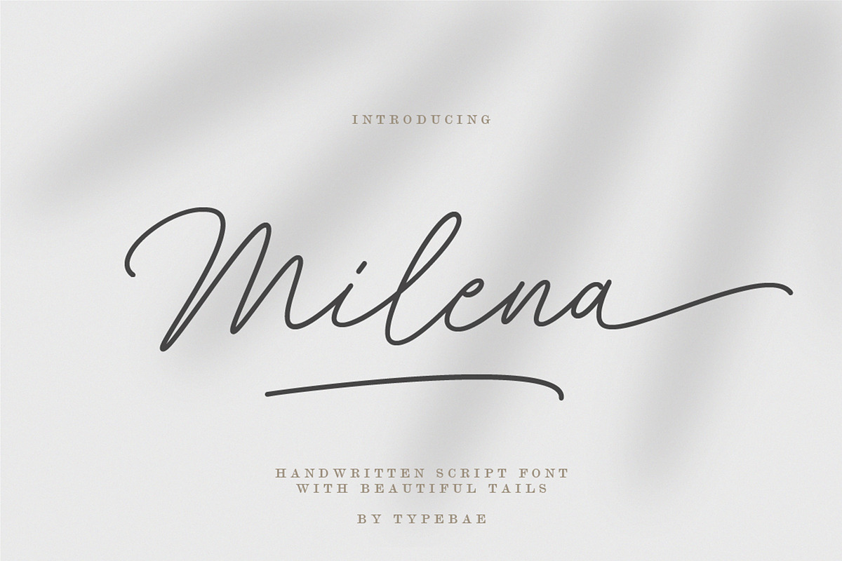 Milena Beautiful Handwritten Script