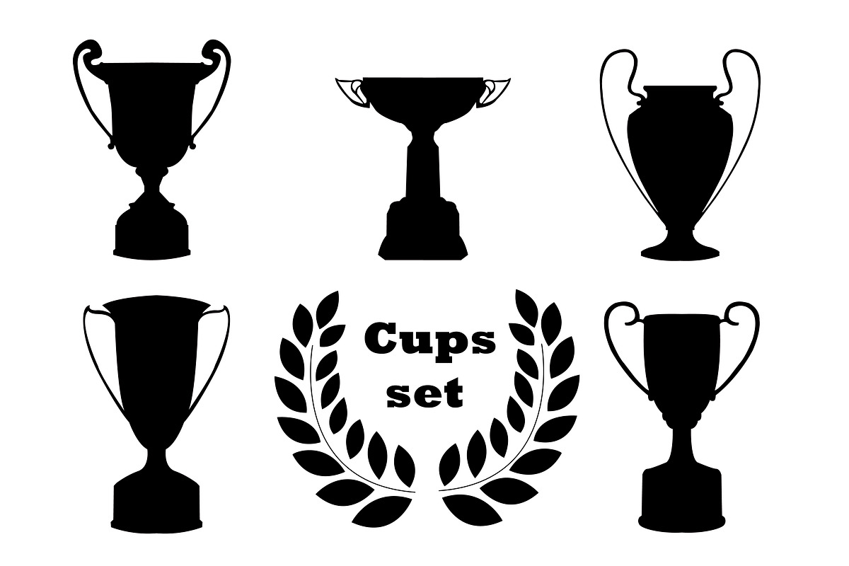 Trophies, set of silhouettes, a Graphic by OS