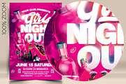 Girls Night Out Flyer, a Flyer Template by darkmonarch (Thumbnail 2 of 4)