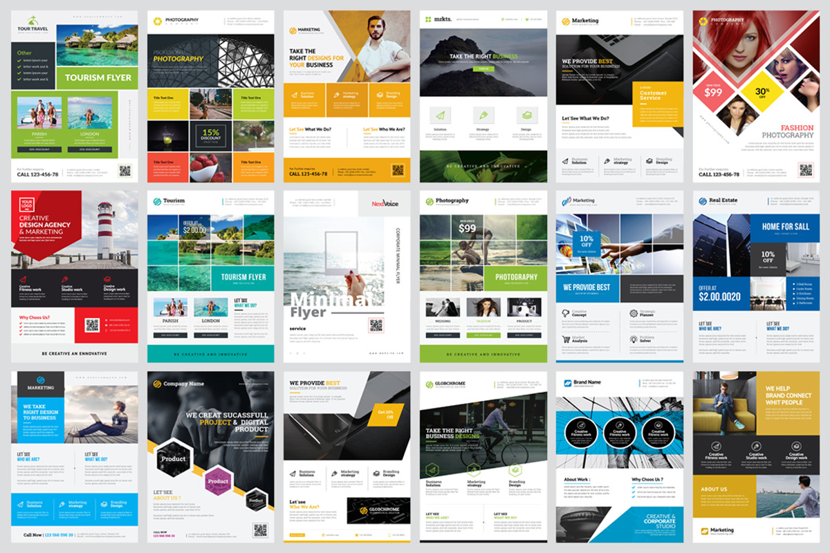 Corporate Business Flyers Bundle, a Flyer Template by GoldenPixelStudio (Photo 18 of 21)