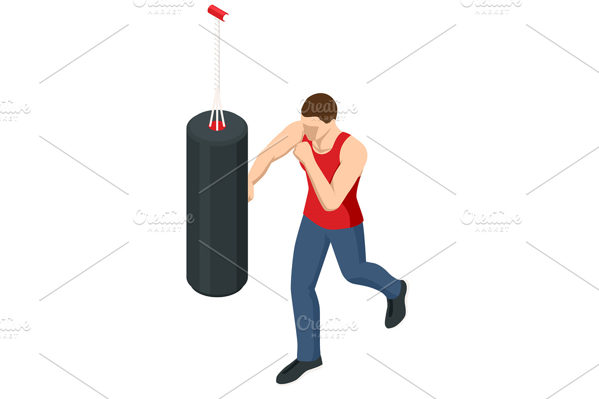 Isometric vector illustration of an, a Sport Illustration by Golden Sikorka