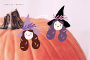 Whimsy witch. Halloween illustration, a Seasonal Illustration by kondratya (Thumbnail 9 of 13)