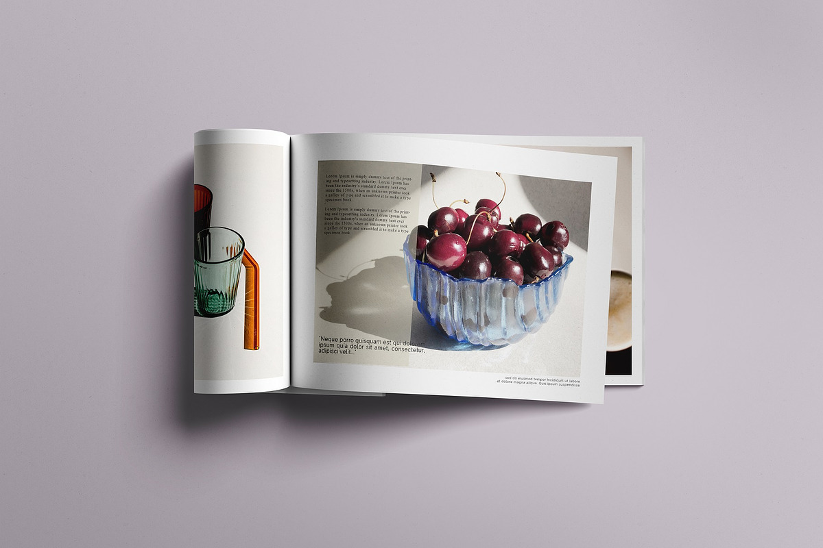Landscape Magazine /brochure Mockup, a Books & Magazine Mockup by Tahtagraphic (Photo 8 of 14)