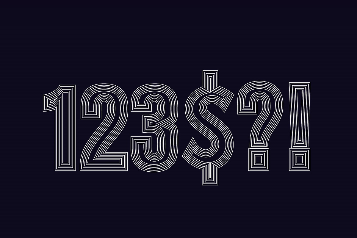 Line Outline Text Effect preview 2