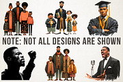 Black History Month PNG Bundle, an Illustration by RobertsArt (Thumbnail 3 of 5)