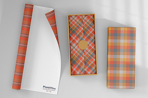 1 Autumn Plaid Patterns EPS JPG