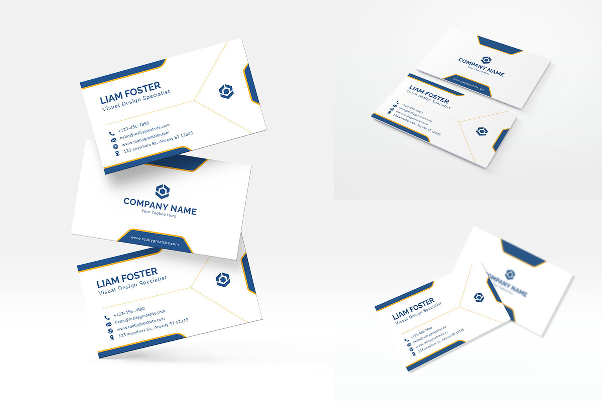 Clean Modern Business Card Template, a Business Card Template by Artnivora.Std