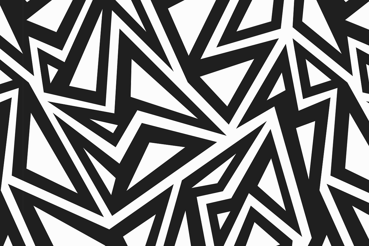 Monochrome Triangle Patterns, a Pattern Graphic by Gudiny (Photo 4 of 11)