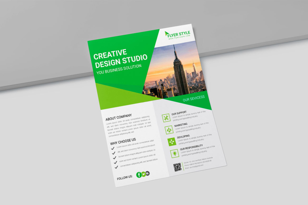 Modern Business Flyer Design, a Flyer Template by BrandlyTemplate