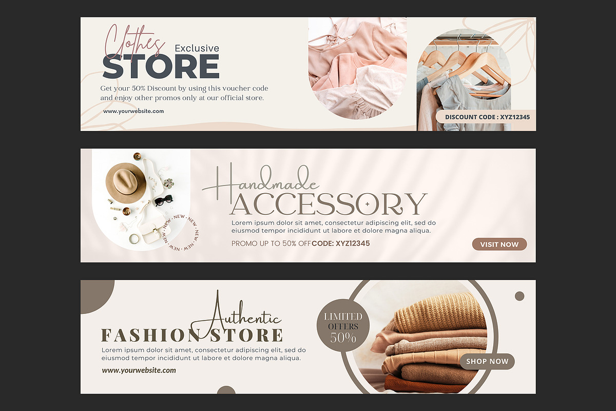 Etsy Banner Template Canva, a Marketing Template by illycreative (Photo 3 of 13)