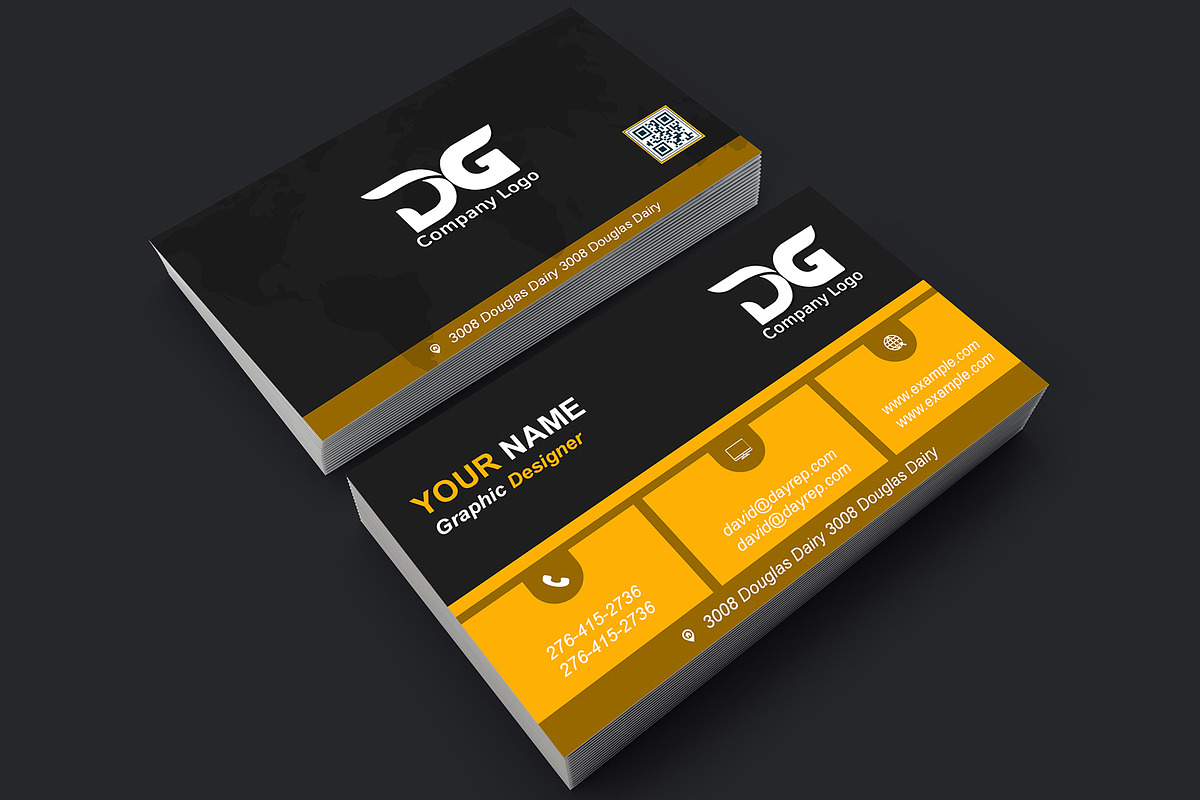 Editable Visiting Card Design preview 5