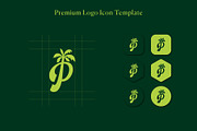 Letter A-Z With palm Logo Kit, a Branding & Logo Template by Luxury Logos (Thumbnail 3 of 11)