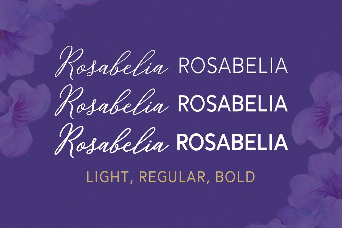 Rosabelia - Script & Sans Serif preview 2