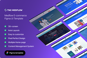 TNC MedFlow - Medical Figma UI Kit, an UI Kit Template by TNCFlow