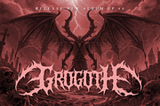 Necrotic Chasm | Brutal Death Metal, a Font by Masyafi Studio (Thumbnail 4 of 9)