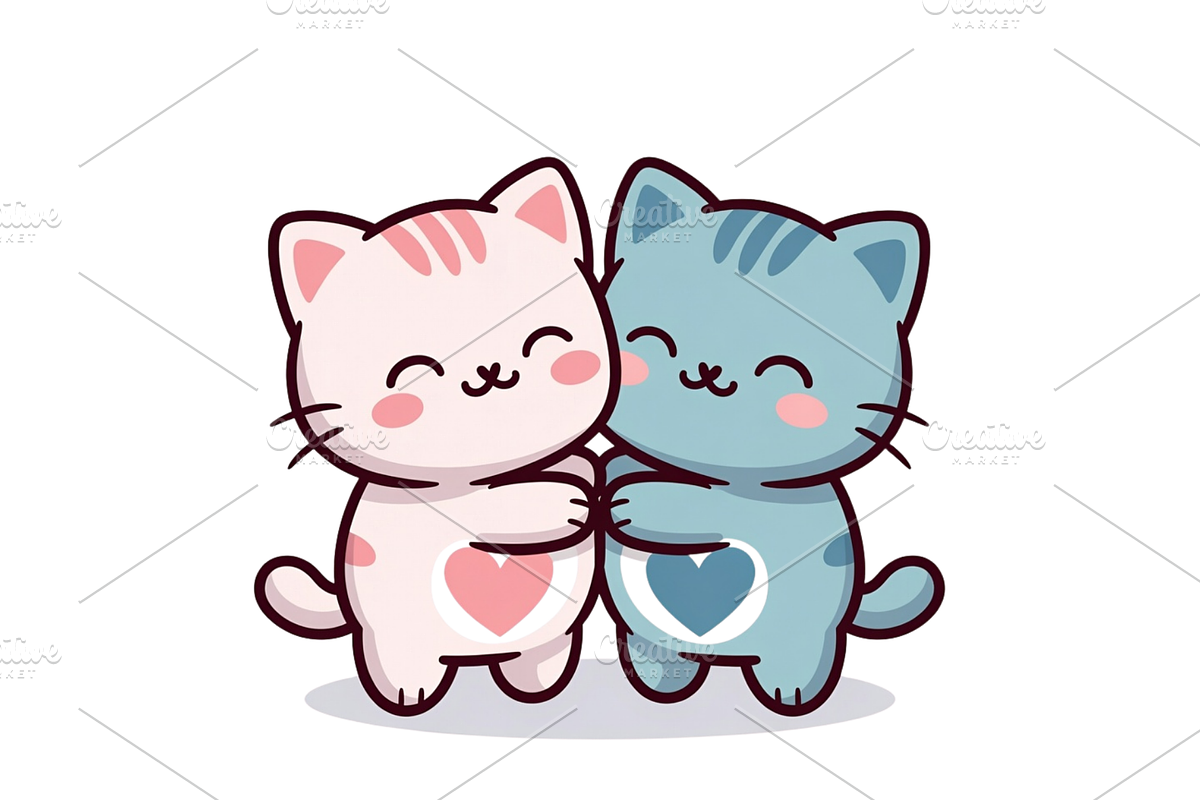 Prompt For Kawaii Valentine Clipart, a Seasonal Illustration by Creative design (Photo 5 of 7)