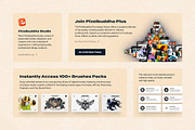 Procreate Texture Brushes, a Brush Add-On by pixelbuddha.net (Thumbnail 7 of 7)
