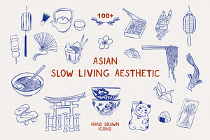 Asian Aesthetic Icons