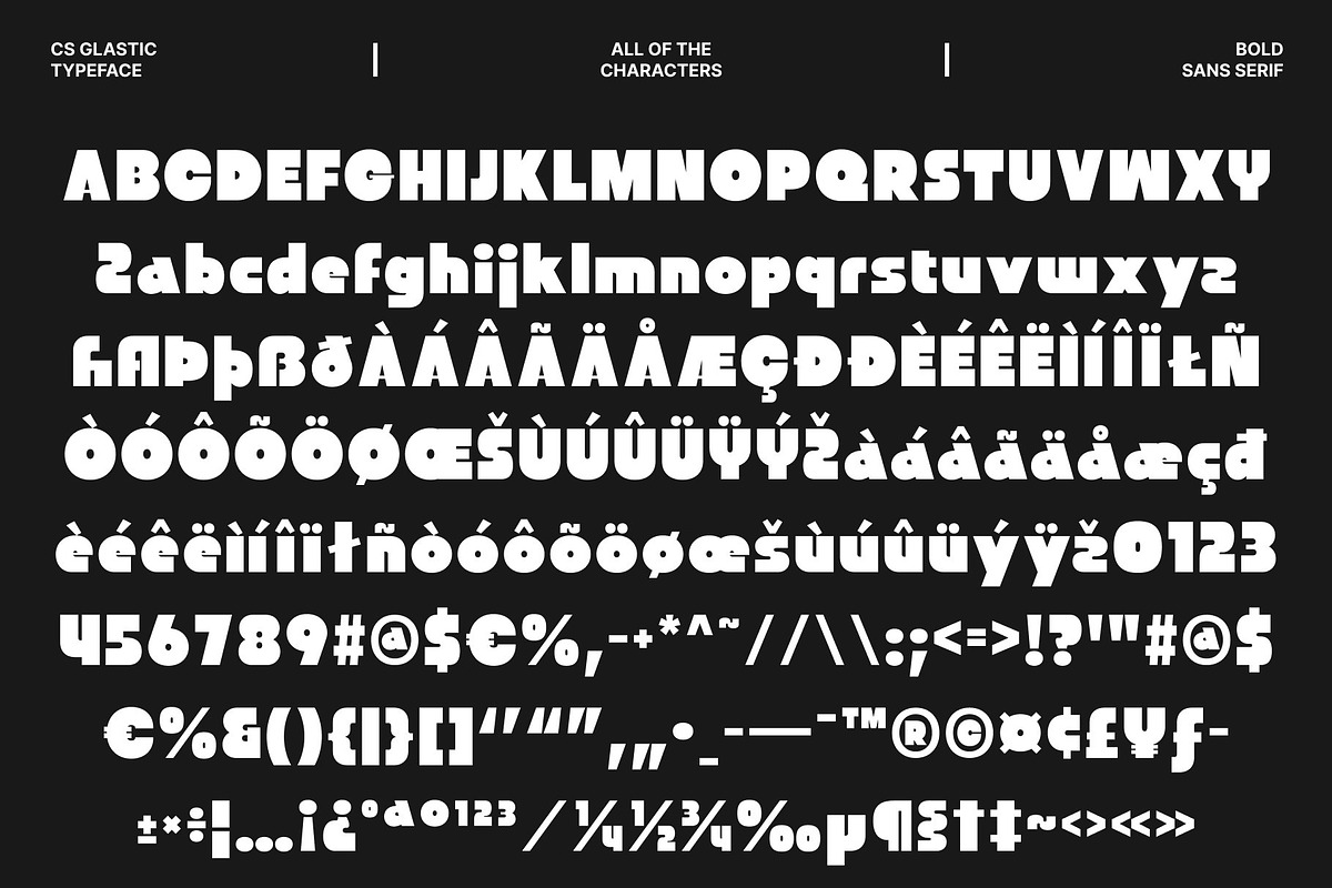 CS Glastic – Bold Font, a Sans Serif Font by Craft Supply Co. (Photo 8 of 8)