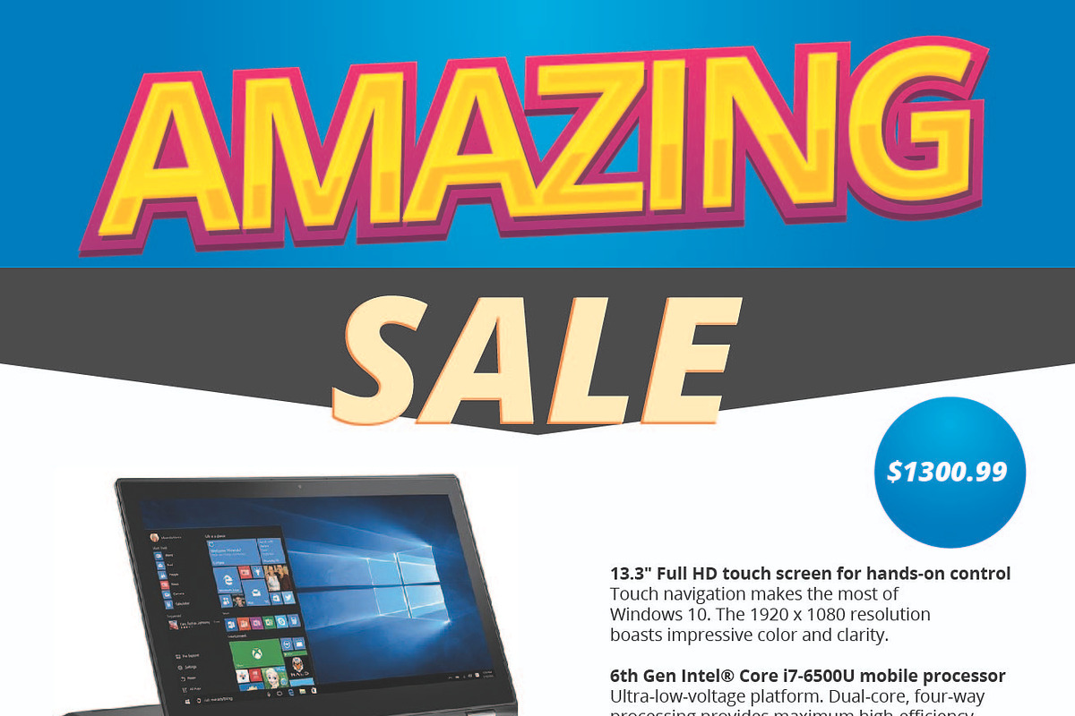 Laptop Sale Flyer, a Flyer Template by Sajida Salim (Photo 3 of 3)