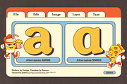 GC Sunday Railway - Retro Serif, a Serif Font by Glyphonic (Thumbnail 5 of 16)