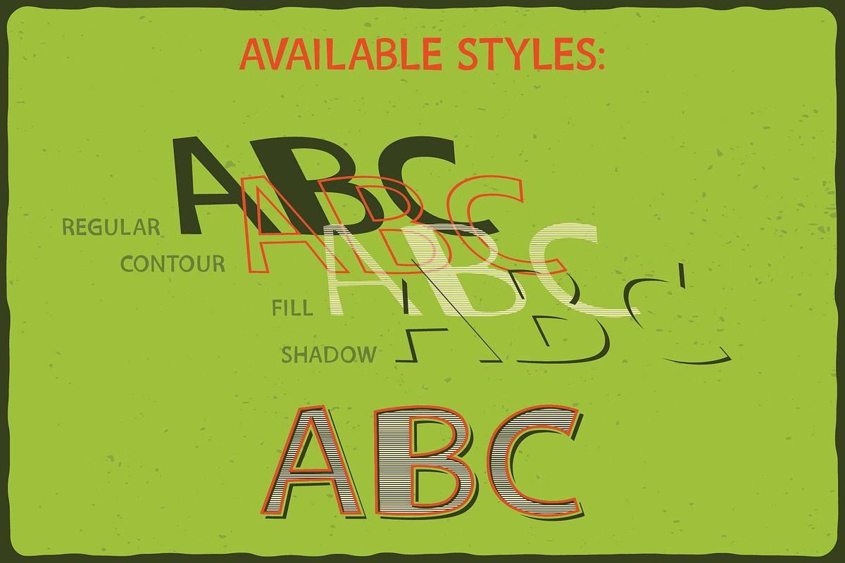 Green Mexican Typeface, a Symbol Font by VozzyStock (Photo 4 of 6)
