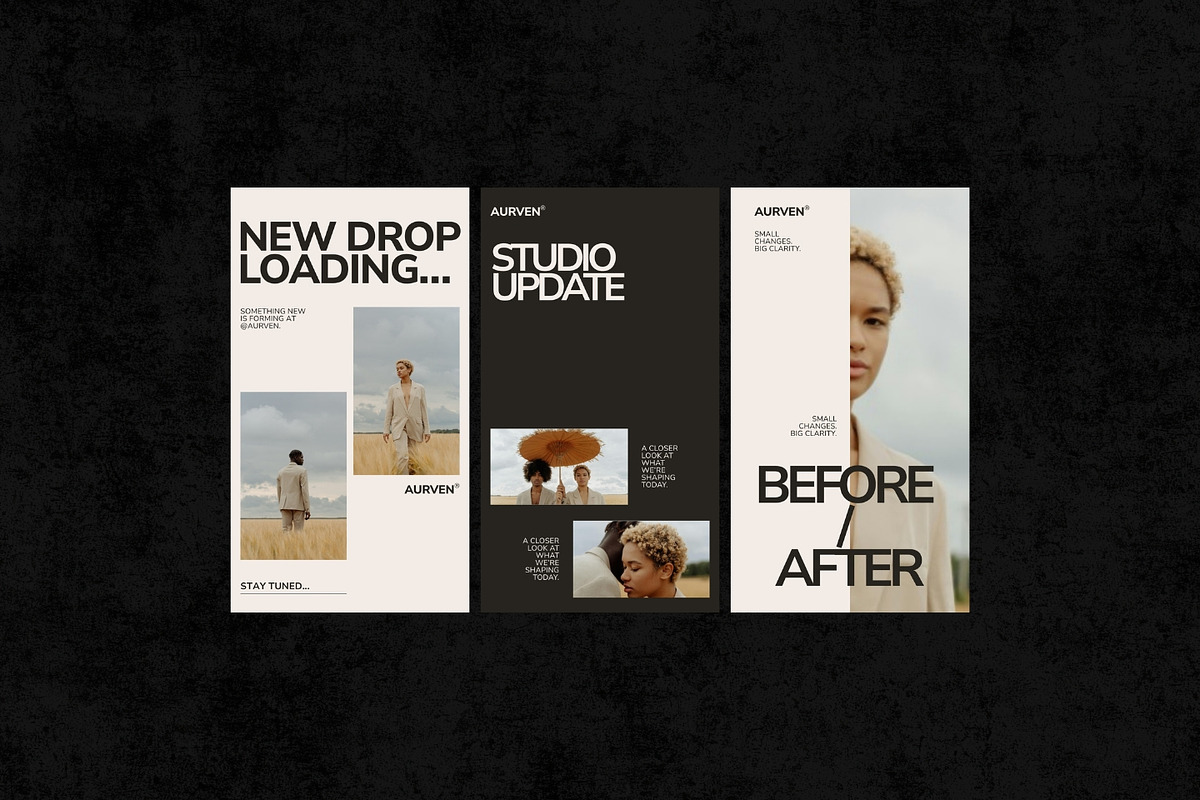 Aurven Modern Instagram Template Kit, a Social Media Template by ShowUp! Studio (Photo 6 of 7)
