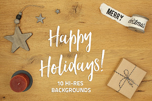 Happy Holidays - 10 backgrounds