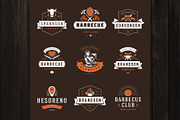 18 Barbecue Logos and Badges, a Branding & Logo Template by Vasya Kobelev (Thumbnail 8 of 14)