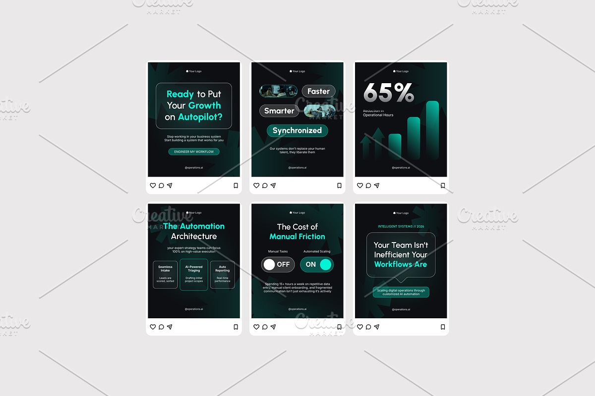 Workflow Automation Agency, a Social Media Template by Izdihaar_Studio (Photo 4 of 4)