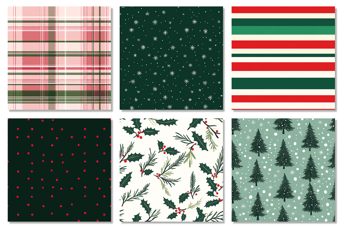 Christmas Digital Paper, Pattern, a Texture Graphic by Dream Creation (Photo 4 of 6)