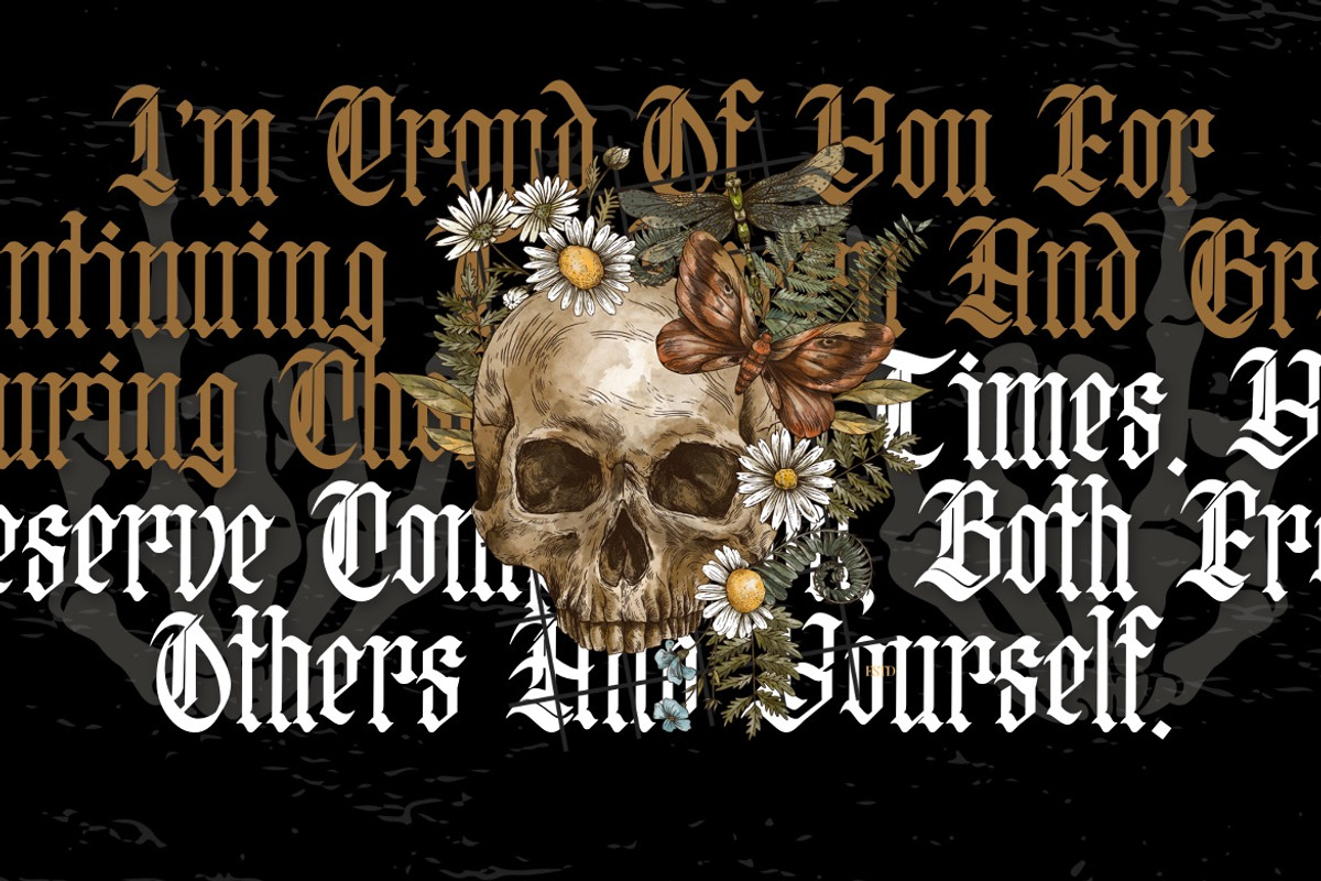 Oolivar Strenya - Gothic Blackletter, a Font by Dhabee (Photo 5 of 15)