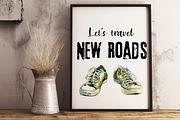 Wanderlust. Watercolor set., a Sport Illustration by iri-illustration (Thumbnail 10 of 11)